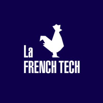 Logo La FRENC TECH sur fond bleu